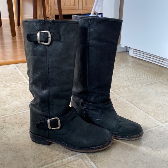 Steve Madden Shoes - Steve Madden Leather Buckle Boots